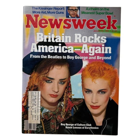 Newsweek Magazine Jan 1984 From Beatles Boy George Annie Lennox EUC vintage - Picture 1 of 6